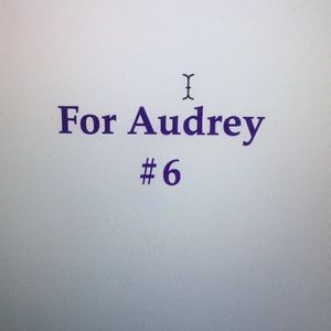 Special box for Audrey only